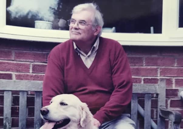 Peter Burrows and his much loved rescue dog, CJ NNL-190406-151614001