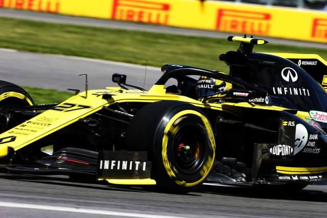Nico Hulkenberg on his way to seventh place in Sunday's Canadian Grand Prix