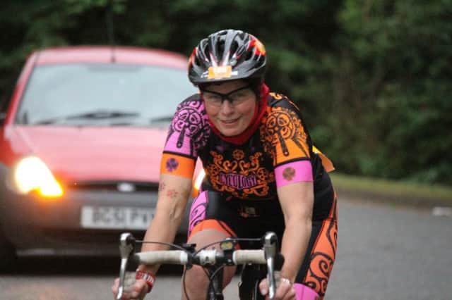 Mery Wolke on her way to victory in Banbury Star CCs Manners Cup time trial. Photo: Tobi Ng