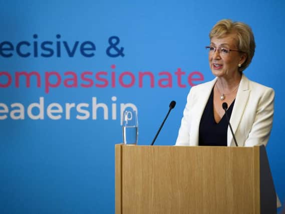 South Northamptonshire MP Andrea Leadsom launches her bid to be Conservative party leader. Photo: Getty Images