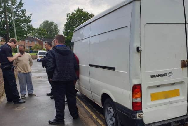 A man had his van seized after being seen illegally collecting scrap metal in Banbury. Photo: Cherwell District Council NNL-190613-162028001
