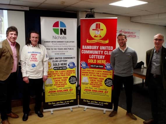 The launch of the Banbury United Lottery