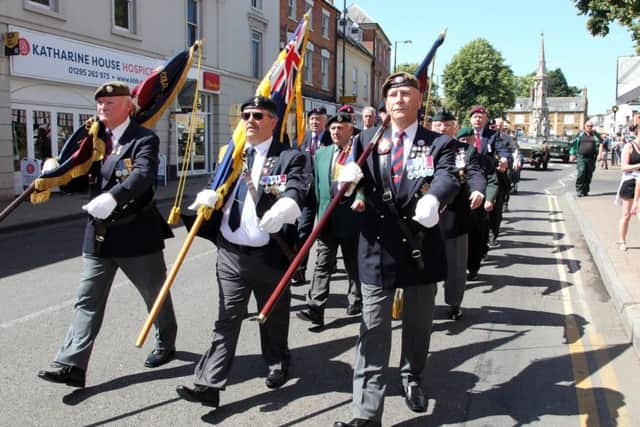 Royal British Legion veterans marched in the Armed Forces Day parade in Banbury last year NNL-180107-161828009