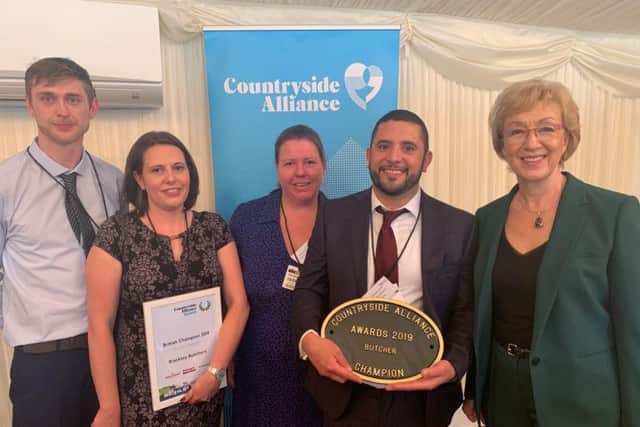 (L-R) Richard Harris, Robi Brenchley, Margaret Behan and Stephen Smith with Andrea Leadsom MP at the Countryside Alliance Awards at the House of Lords. Photo: Andrea Leadsom's office