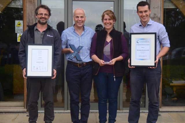 Oxfordshire Large Business of the Year 2019 and Cherwell Established Business of the Year 2019. Left to right: Merlin Brooke-Little (director of plants), Niel Nicholson (financial director), Liz Nicholson (managing director) and Sam Gibson (director of operations)