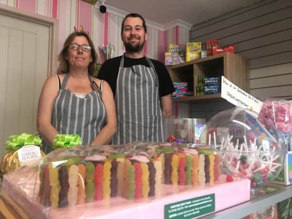 Sheila Dempster and John Clarke run Sheila's Sweets on Parson's Street