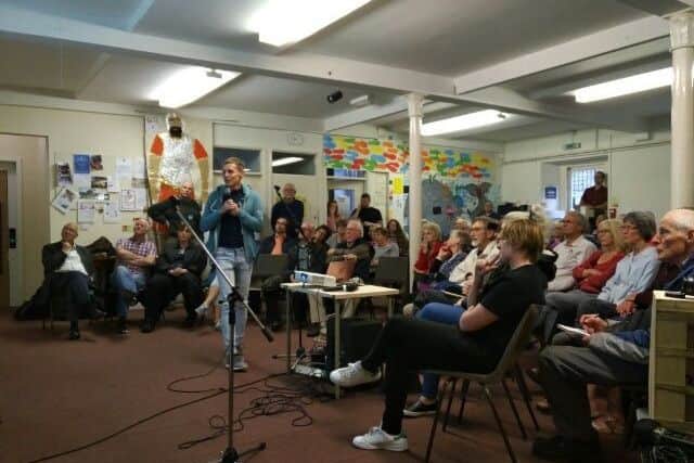 Concerned residents meet in Chipping Norton to discuss how to combat global heating and the climate crisis. Photo: Transition Chipping Norton NNL-190307-131703001