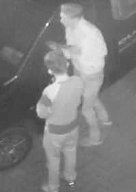 Two of the Devlin brothers seen stealing from a car on CCTV. Photo: Northamptonshire Police NNL-190407-095506001