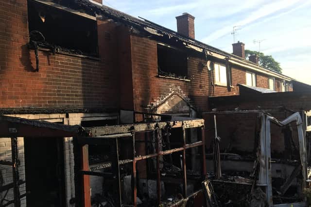 Stan and Pat Newman have been left homeless after their house went up in fire on Saturday night