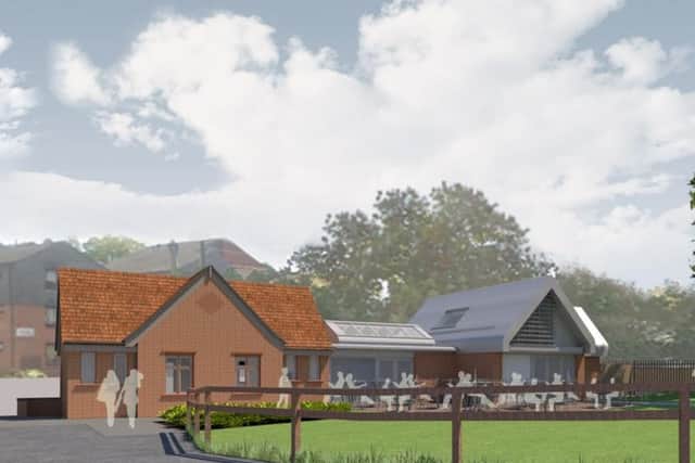 An artists impression of a People's Park cafe