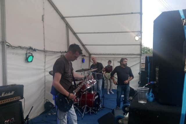 A band tunes up during last years Red Lion fringe festival