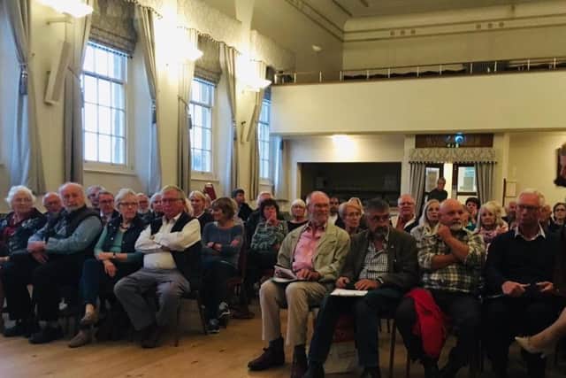 Over 100 people packed into Chipping Norton's town hall