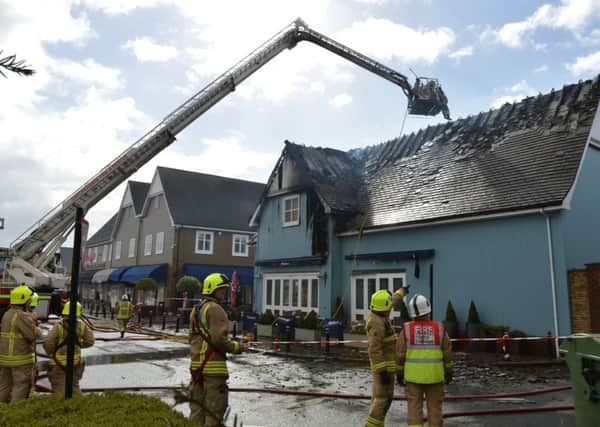 A fire at Carluccio's shut Bicester Village for five hours