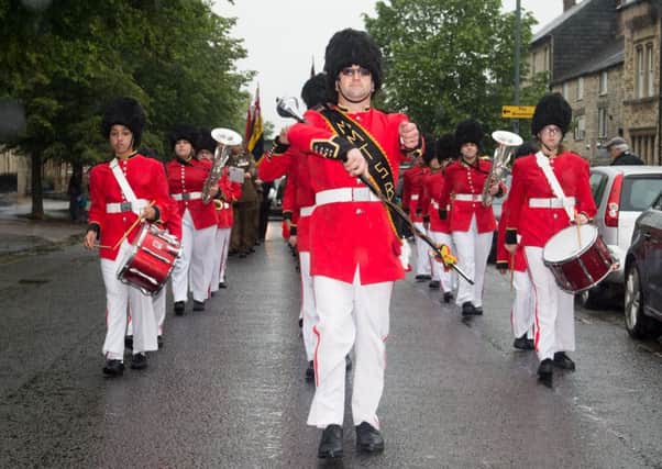 Brackley Carnival Procession - pictured are the Melton Mowbray Toy Soldiers Band PNL-150614-000713009