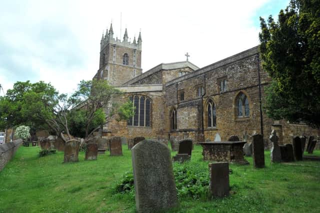 A 25-year-old woman was found in the churchyard of St Peter and St Paul's Church, Deddington in the early hours of Sunday morning. NNL-150622-103947009