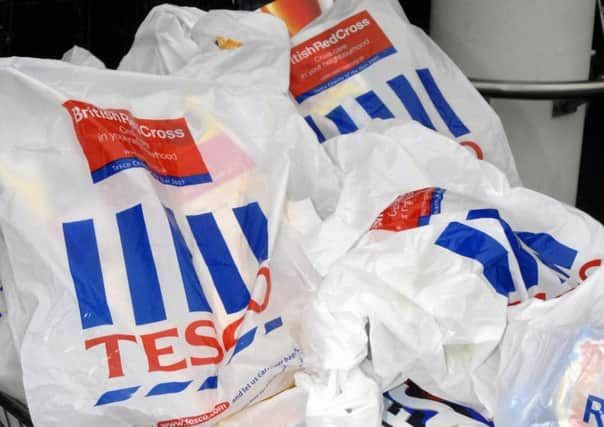 Tesco carrier bags issue: Photo PA
