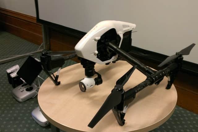 A drone that could be used by Warwickshire Police