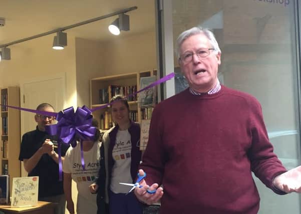 Countryfile presenter John Craven officially opens Style Acre's second half bookshop at the Banbury hub in Butcher's Row on Monday. Mr Craven is also a vice patron of the charity. NNL-160113-110936001
