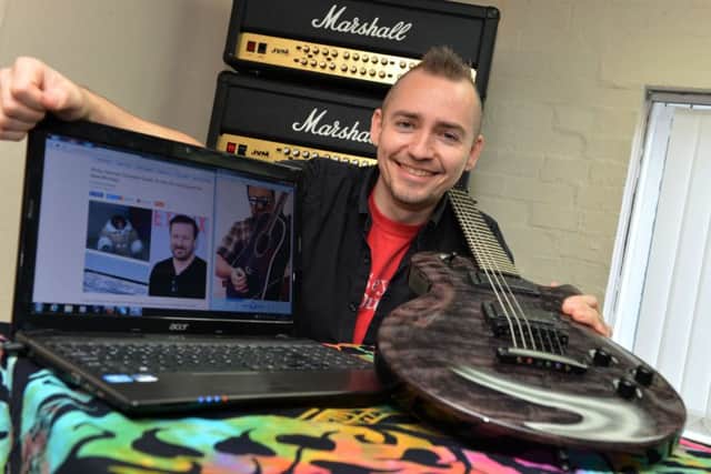 Guitarist, Danny Young, from Banbury has bought a guitar owned by Ricky Gervais to raise money for the Story Book Primate Sanctuary.