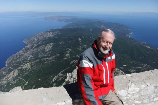 Dr Graham Speake at the summit of Mount Athos