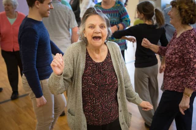 Over-60s at a Dance to Health class