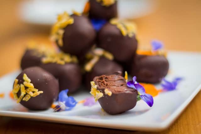 Knife and Fork's Chocolate orange truffles with Grand Marnier NNL-160216-114111001