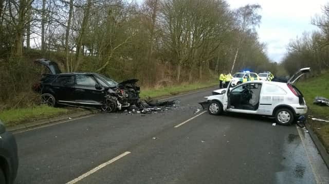 The crash happened on the A429 near Tredington, Shipston-on-Stour this morning (Monday). NNL-160222-123816001