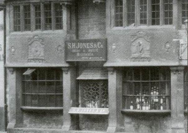 S. H. Jones wine shop in about 1920- picture from Barry Daviss personal collection