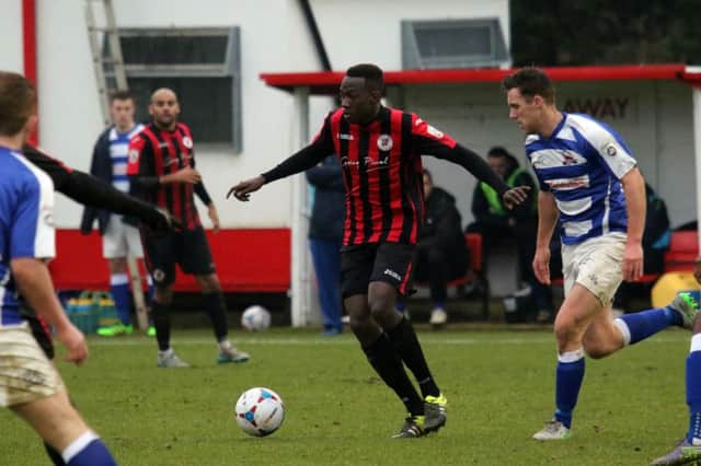 Brackley Town will look to David Moyo for the goals in Steve Diggin's absence