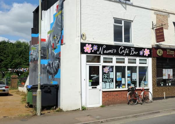 Naomi's Cafe Bar and Bridge Street Edible Community Garden, Banbury. NNL-160507-181306009