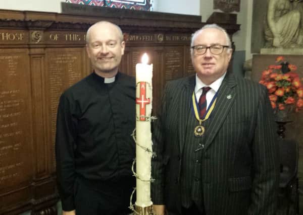 Reverend Philip Cochrane and Kieron Mallon, President of Banbury Royal British Legion