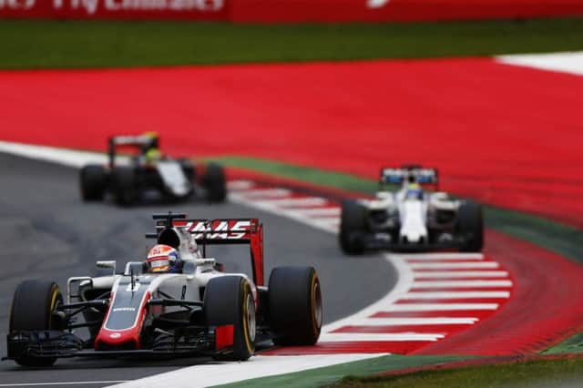 Romain Grosjean leads the way at Sunday's Austrian Grand Prix