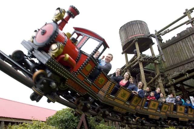 The runaway mine train ride at Alton Towers. Pic credit Alton Towers