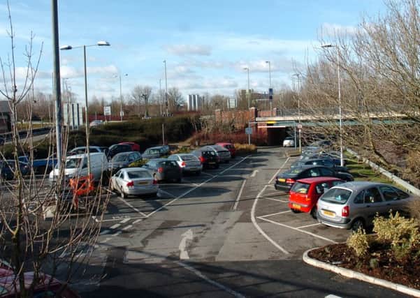 Car parking near the Spiceball Sports Centre