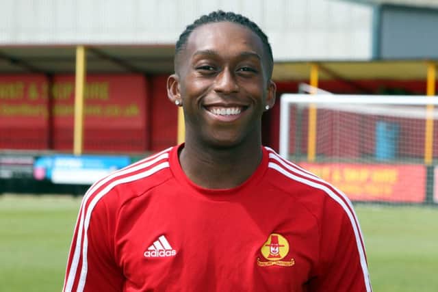Substitute Leam Howards got Banbury United's consolation goal at Hitchin Town