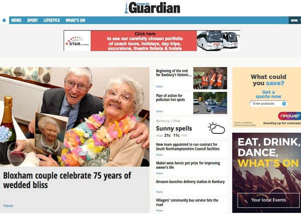 Our new look Banbury Guardian website launches