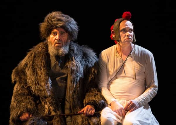 Antony Sher as King Lear with Graham Turner as his Fool. Picture: Ellie Kurttz