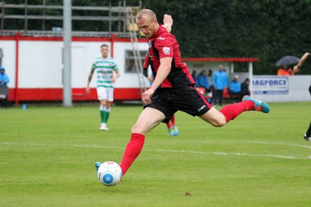 Alex Gudger earned Brackley Town a replay in the FA Trophy