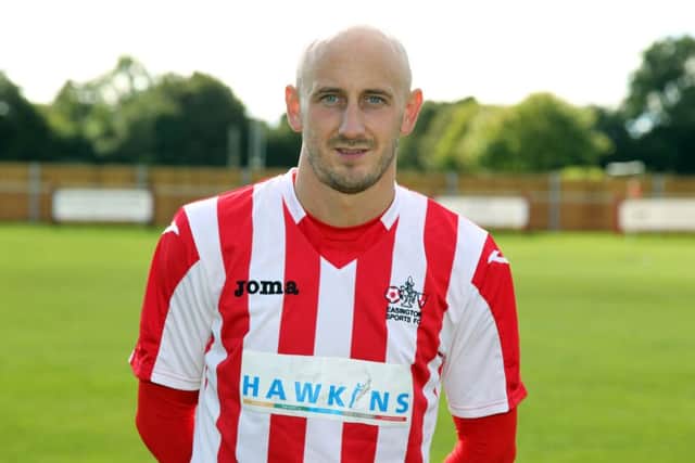 Easington Sports striker Andrew Stidder saw his penalty kick saved at Lydney Town