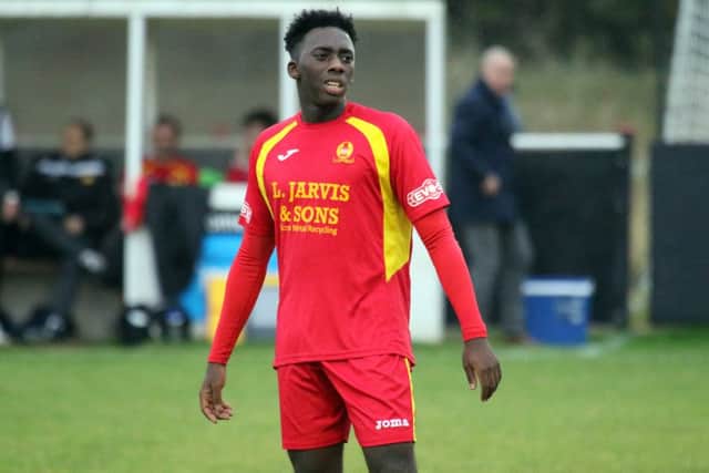 Darius Browne made an instant impact for Banbury United player against Hayes & Yeading