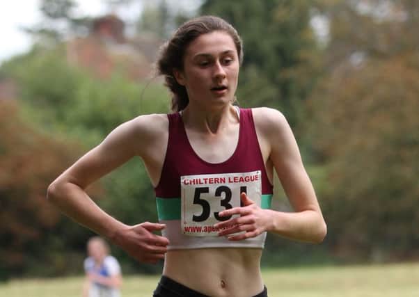 Banbury Harrier Emily Thompson came second in the Chiltern Cross Country League fixture