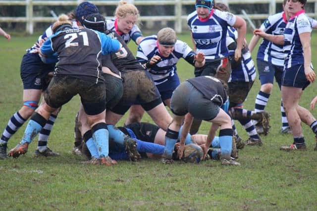 Ali Knight gets ready to pounce for Banbury Belles at Witney Angels
