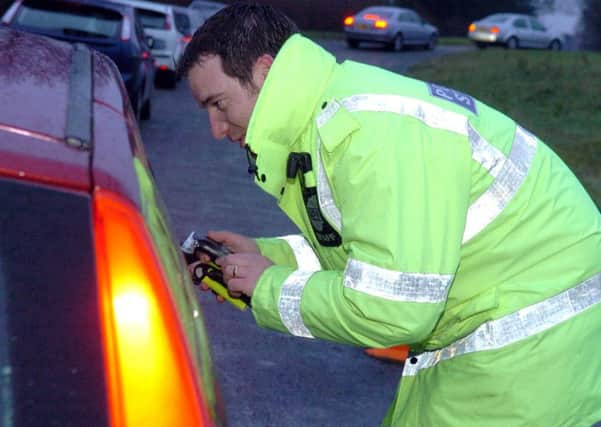 Drink Drive Campaign, drivers stopped randomly and breathalysed. ENGPPP00120130130120803