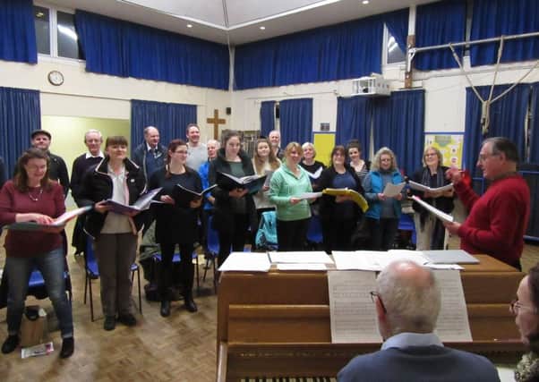 Banbury Operatic Society in rehearsal for Six of the Best