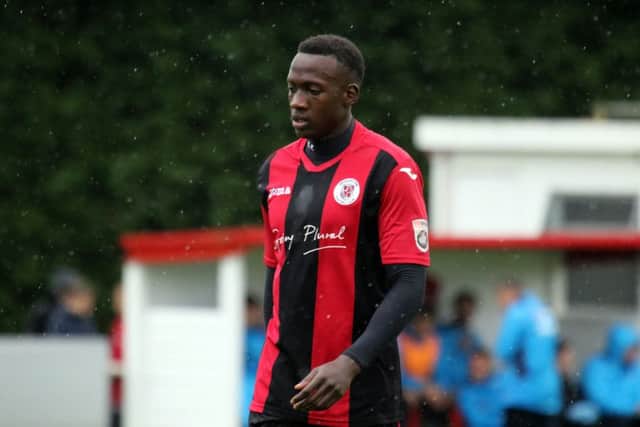 David Moyo bagged another brace for Brackley Town at AFC Telford United