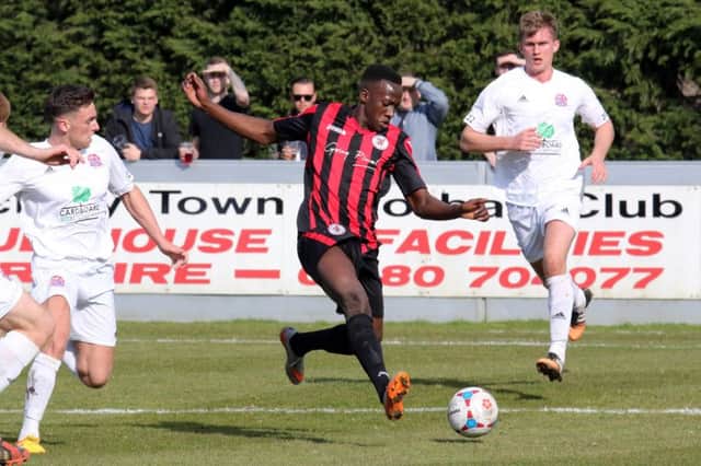 David Moyo came off the bench to bag both goals for Brackley Town