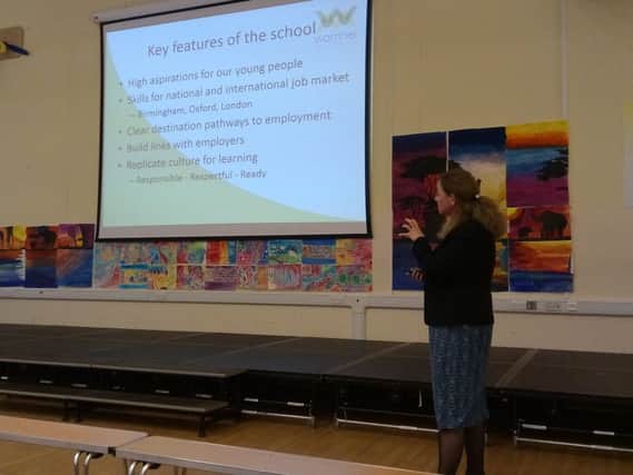 Dr Annabel Kay presents the vision for a new free school NNL-170314-104655001