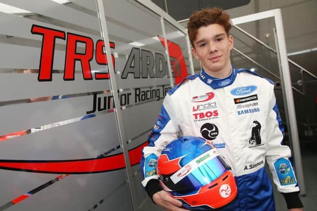 TRS Arden driver Ayrton Simmons produced good lap times