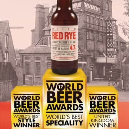 Hook Norton Brewery's Red Rye beer was named 'world's best speciality beer' in the World Beer Awards 2017 final round. Photo: Hook Norton Brewery NNL-170925-160203001