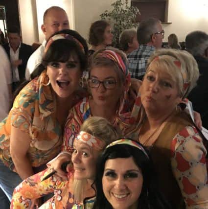 Rocking the 60s look for the charity disco for Alex Hutt NNL-170927-102931001